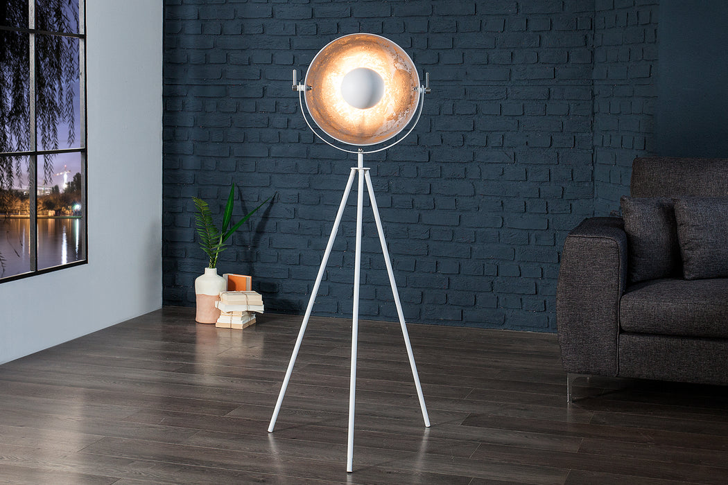 Stehleuchte Cam Set 145cm weiss silber