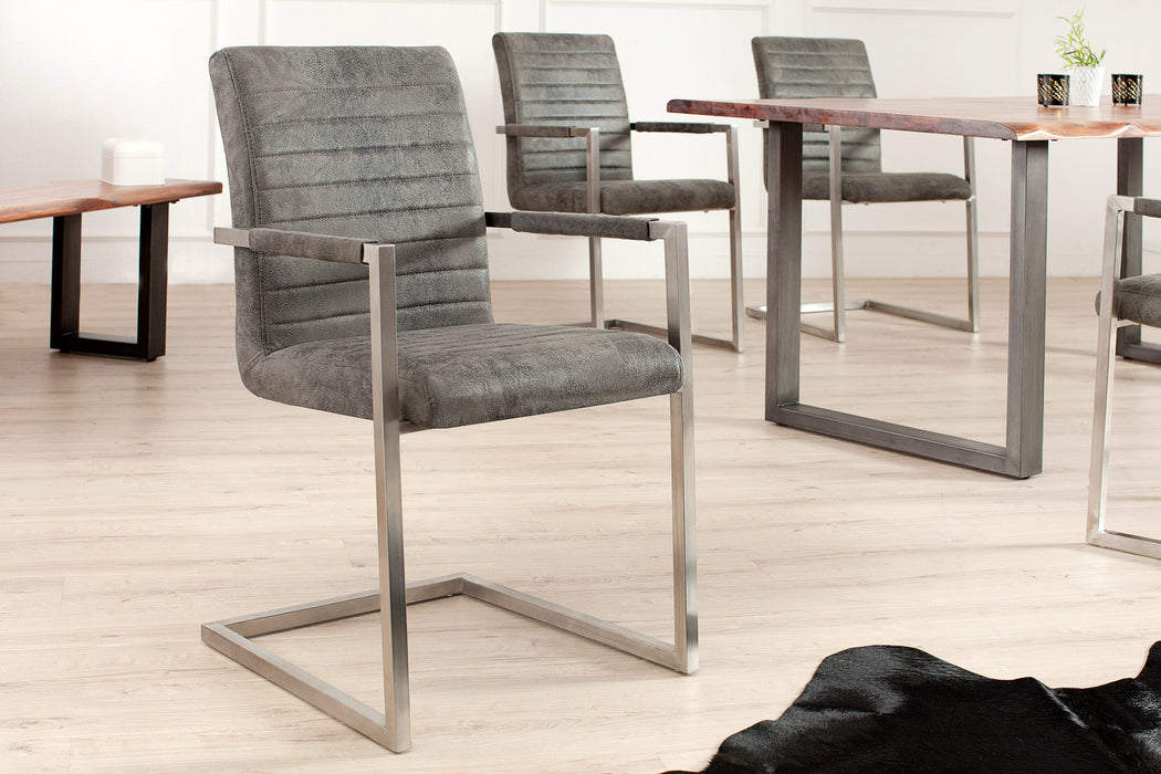 Freischwinger Penthouse Antik Grau