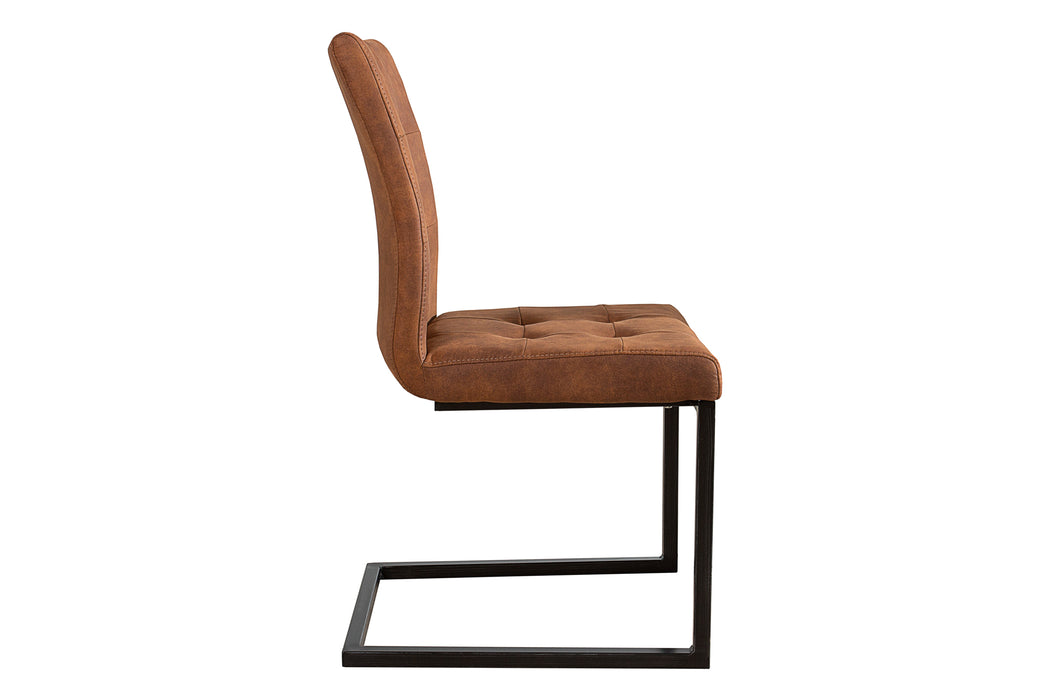 Freischwinger Cambridge Cognac Eisen