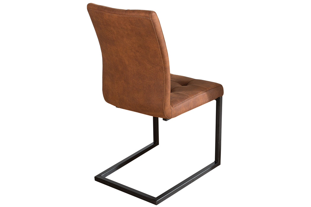 Freischwinger Cambridge Cognac Eisen