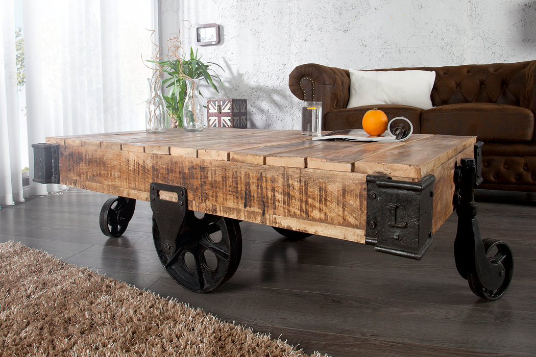 Couchtisch Trackline 110cm Mango