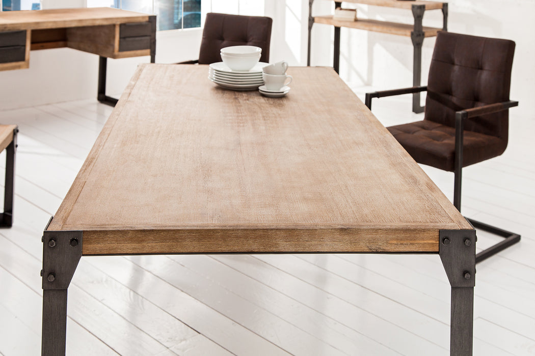 Esstisch Industrial Suite 160cm Akazie Teakgrau