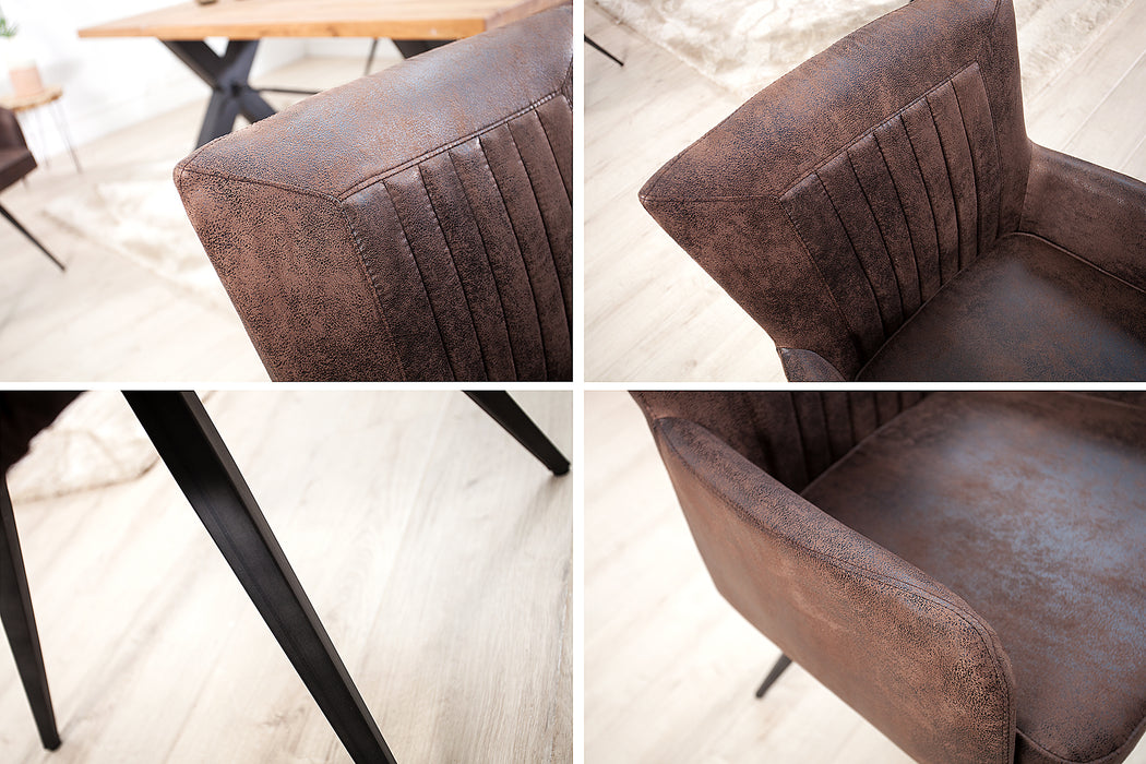 Stuhl Coupe antik braun