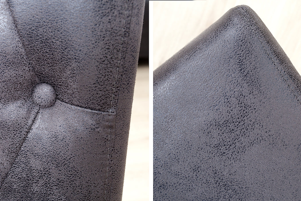Stuhl Villa Mocha Nackenrolle grau Antik