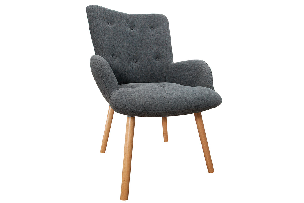 Set Sessel und Hocker Nordica grau