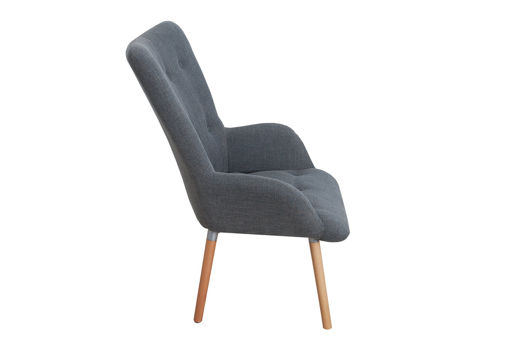 Set Sessel und Hocker Nordica grau
