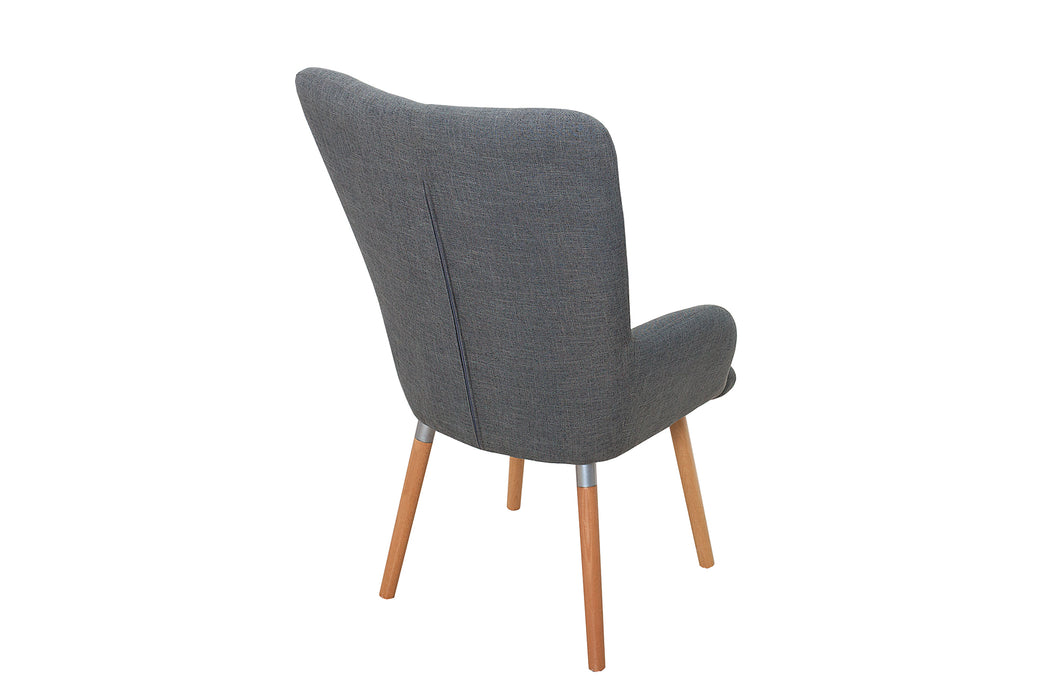 Set Sessel und Hocker Nordica grau