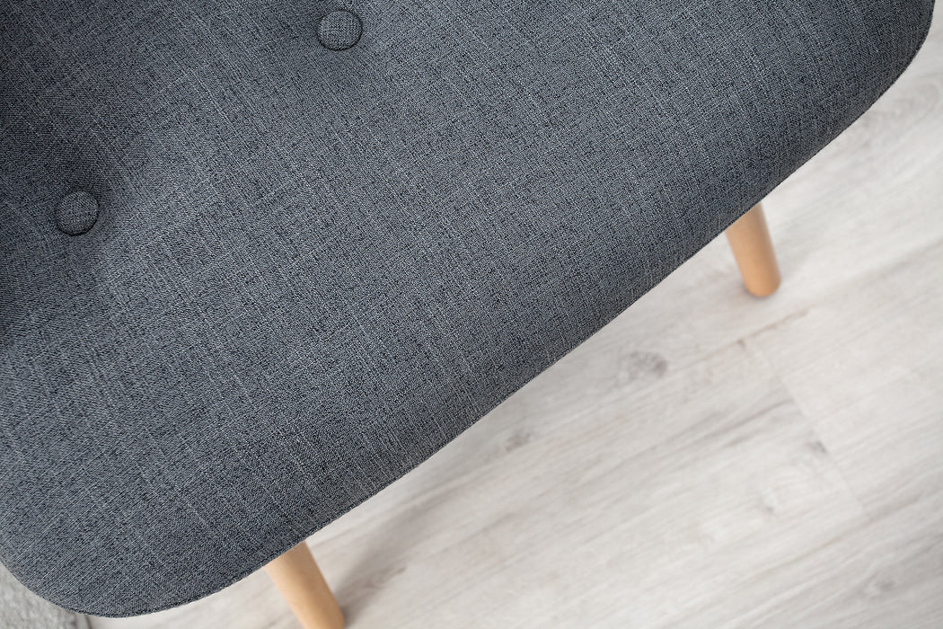 Set Sessel und Hocker Nordica grau