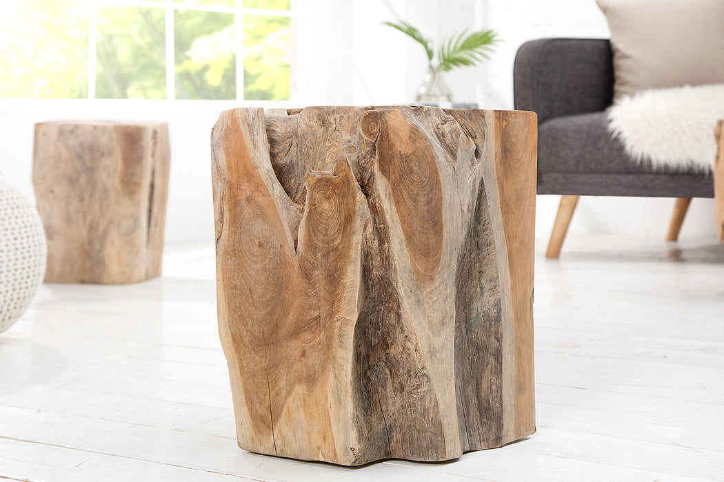 Hocker Timber 40cm aus Teakholz