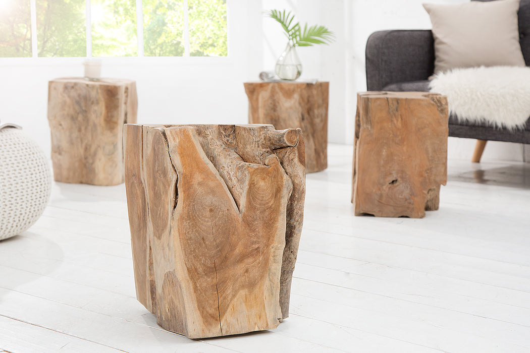 Hocker Timber 40cm aus Teakholz