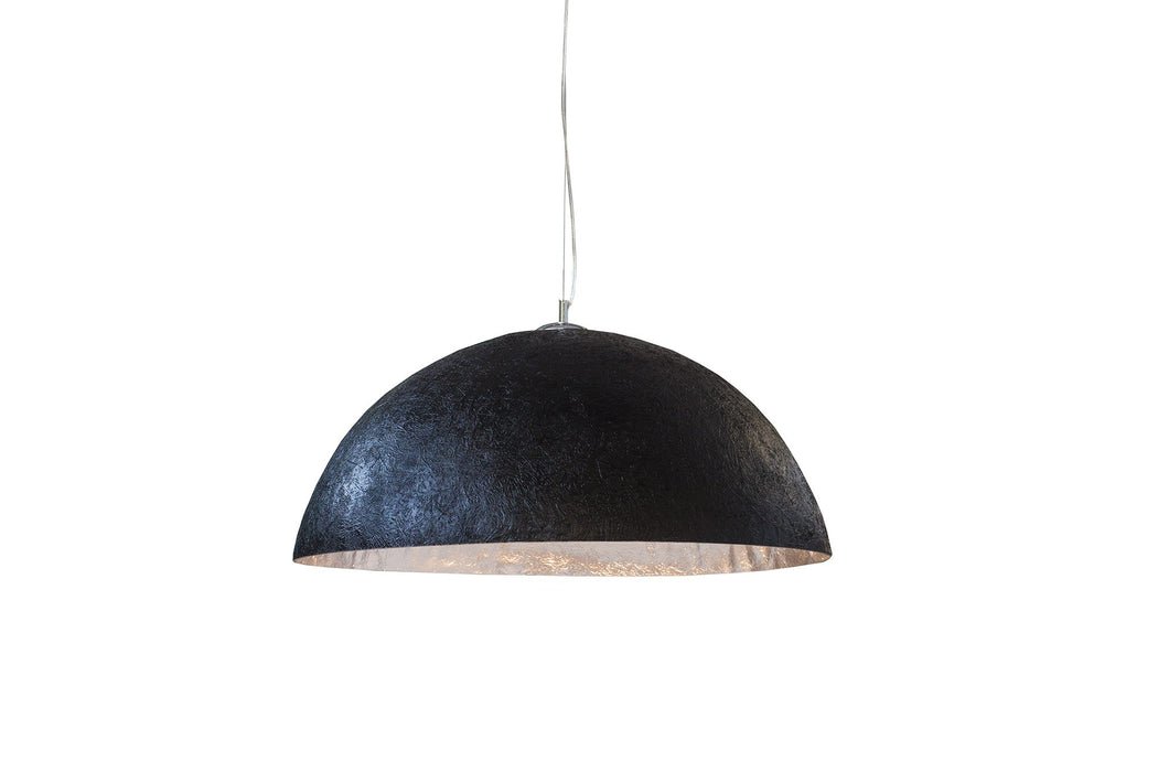 Hängeleuchte Glanz - schwarz silber 70cm