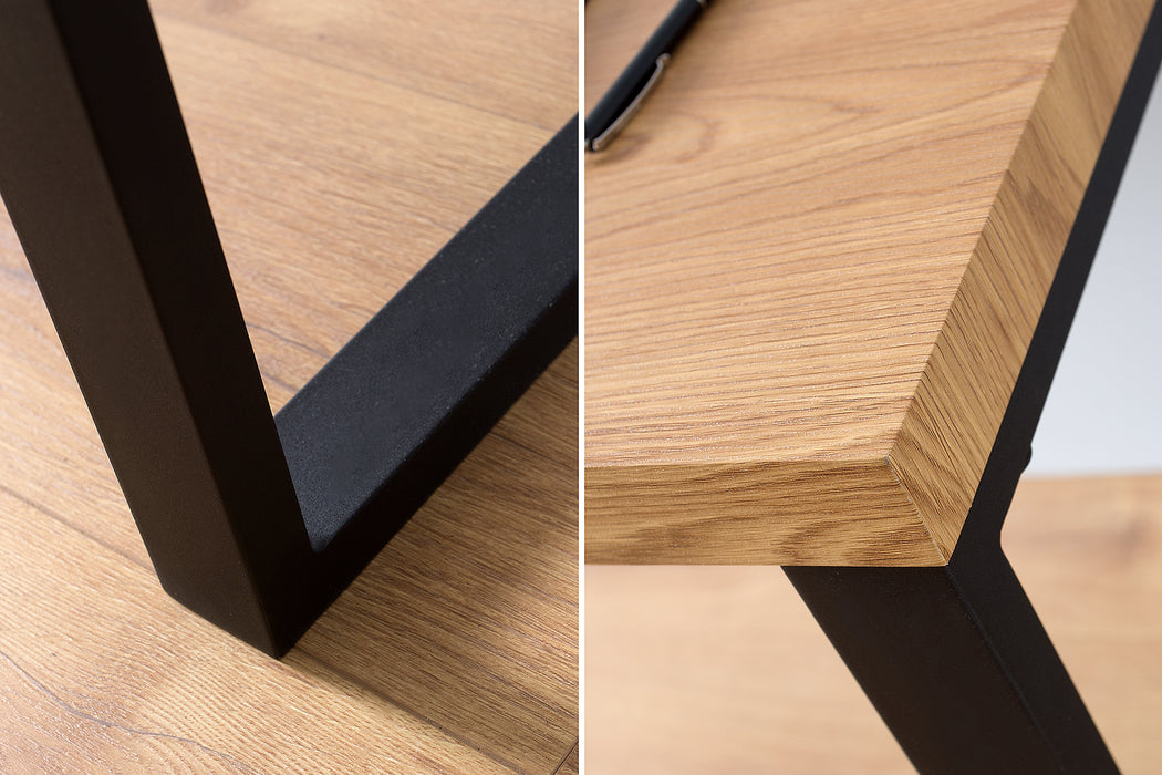 Schreibtisch Maple Desk 120cm schwarz Eiche