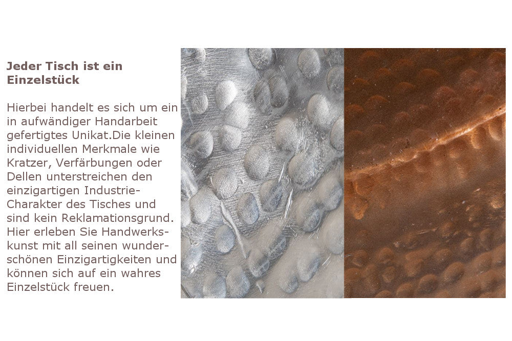 Couchtisch Eastward 80cm kupfer