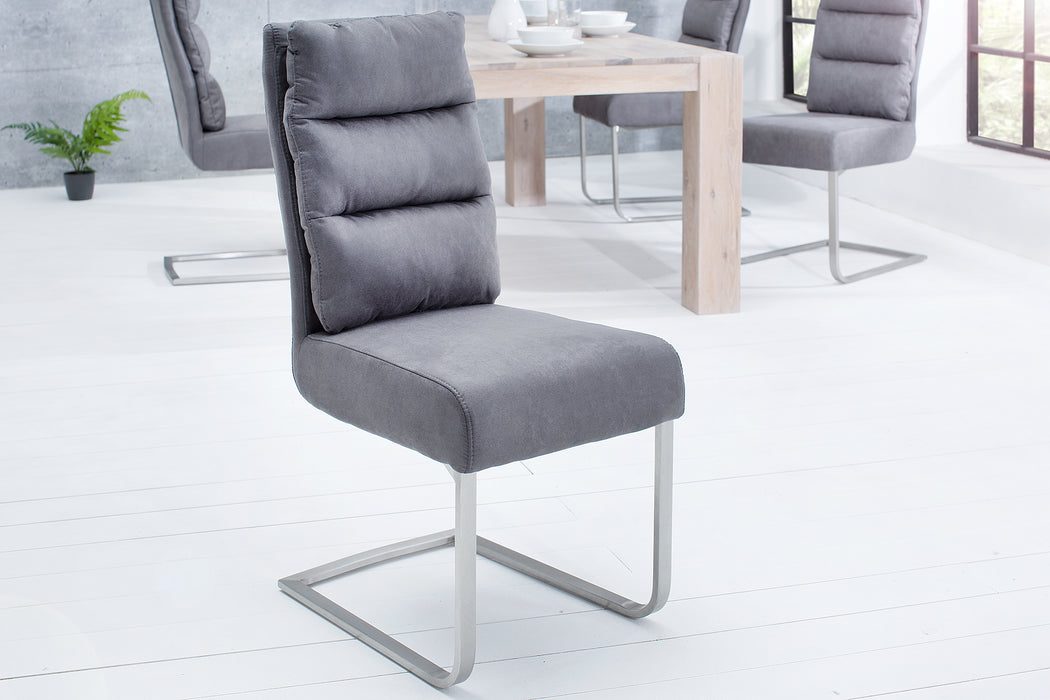 Freischwinger Ease Vintage Grau