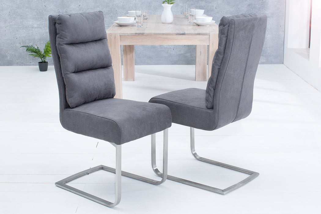 Freischwinger Ease Vintage Grau