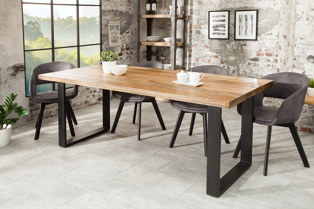 Esstisch Blacksmith 160cm Natur Mango