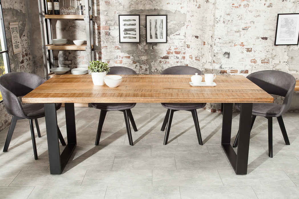 Esstisch Blacksmith 160cm Natur Mango