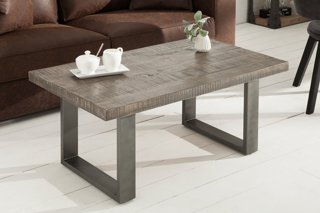 Couchtisch Blacksmith 100cm grau Mango