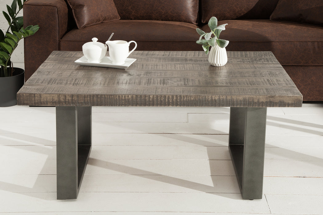 Couchtisch Blacksmith 100cm grau Mango