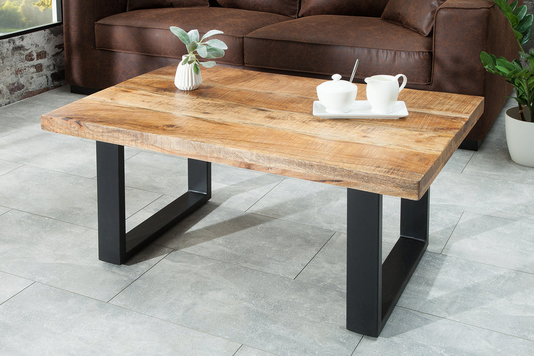 Couchtisch Blacksmith 100cm natur Mango
