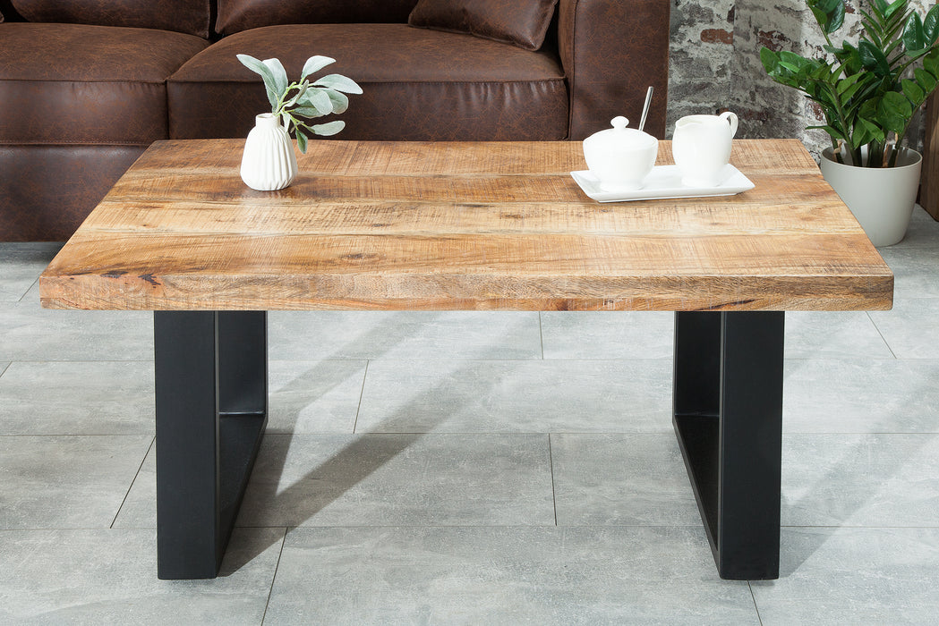 Couchtisch Blacksmith 100cm natur Mango
