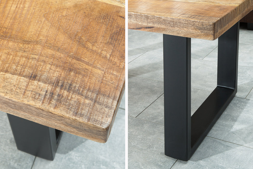 Couchtisch Blacksmith 100cm natur Mango