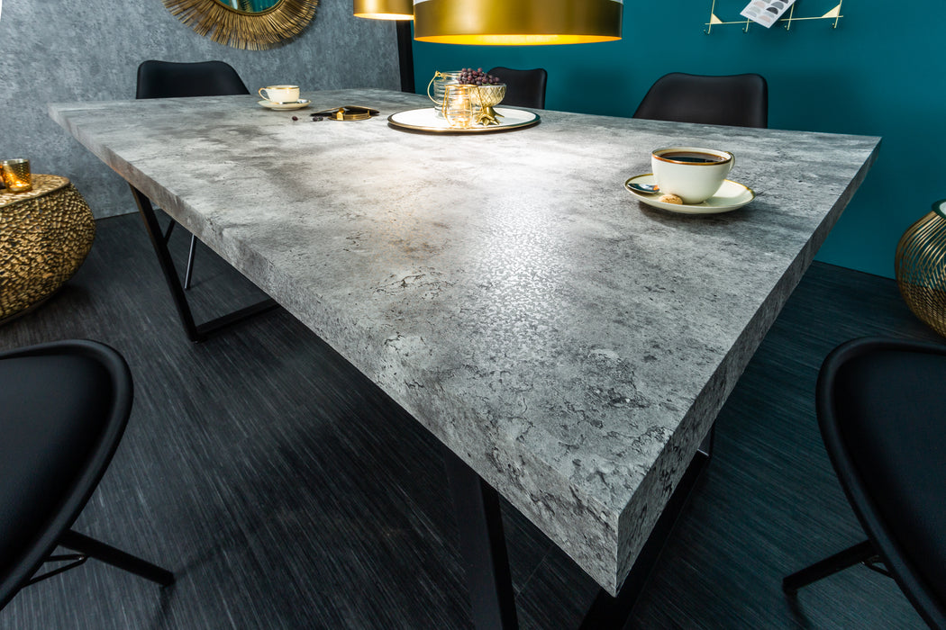 Esstisch Penthouse 160cm Beton-Optik