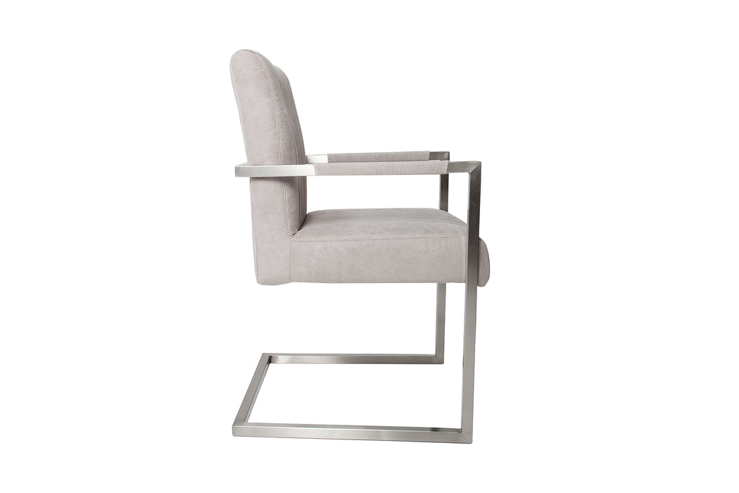 Freischwinger Grand Hudson Stone Grau Arml.