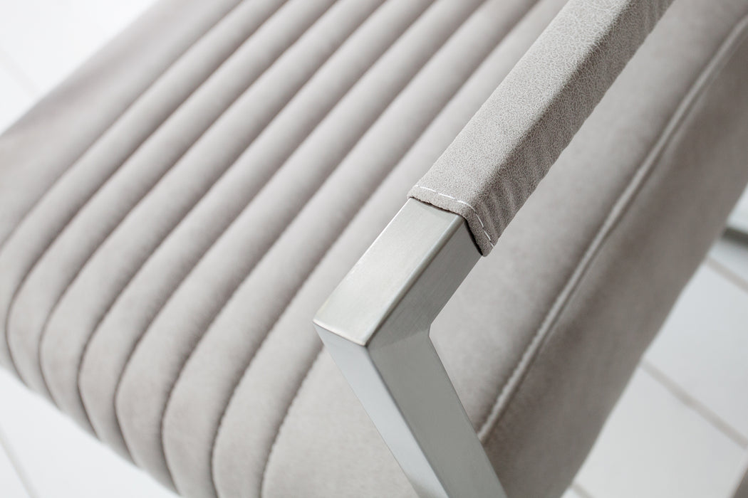 Freischwinger Grand Hudson Stone Grau Arml.