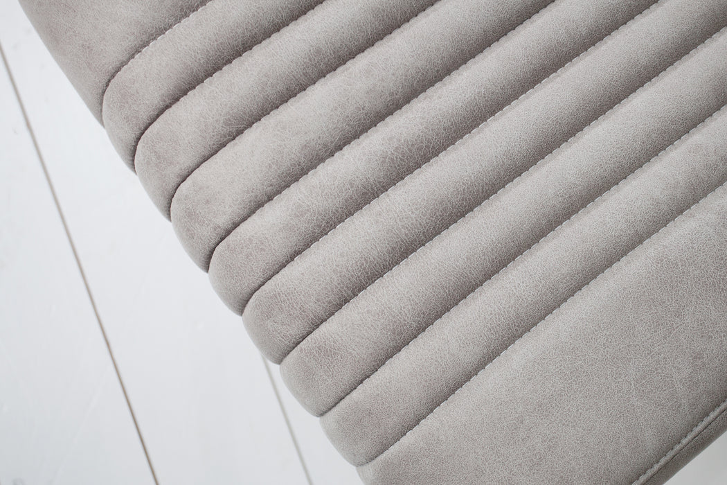 Freischwinger Grand Hudson Stone Grau Arml.