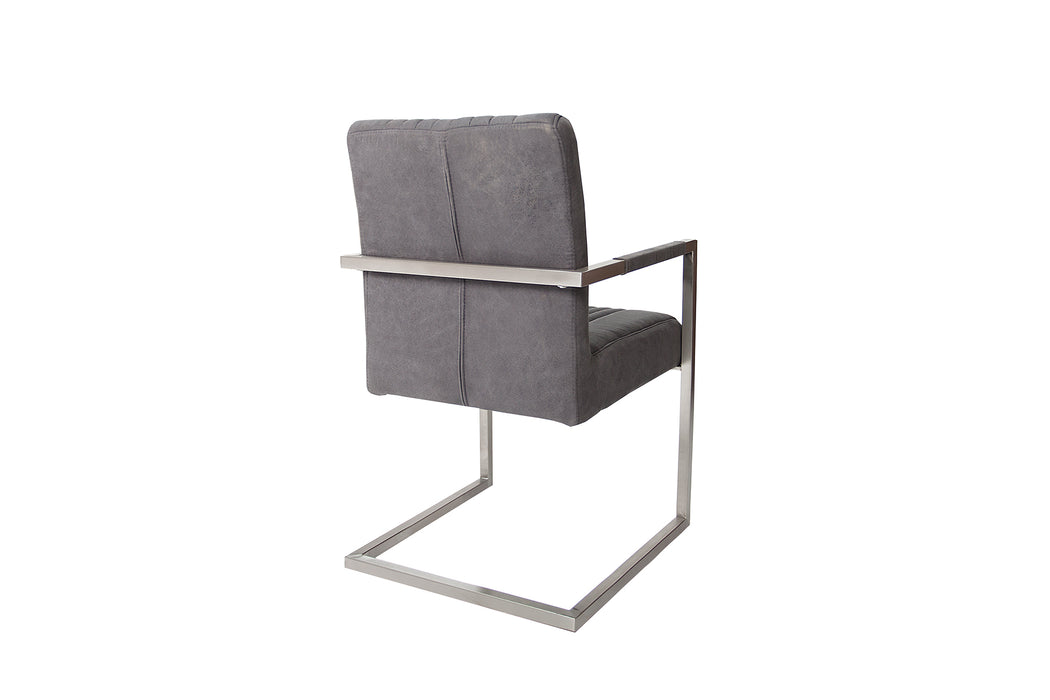 Freischwinger Grand Hudson Vintage Grau Arml.
