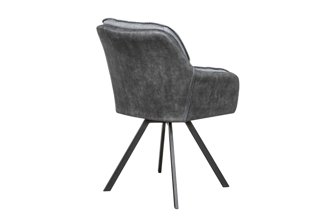Stuhl Recliner grau anthr. Armlehne