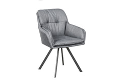 Stuhl Recliner grau Armlehne drehbar