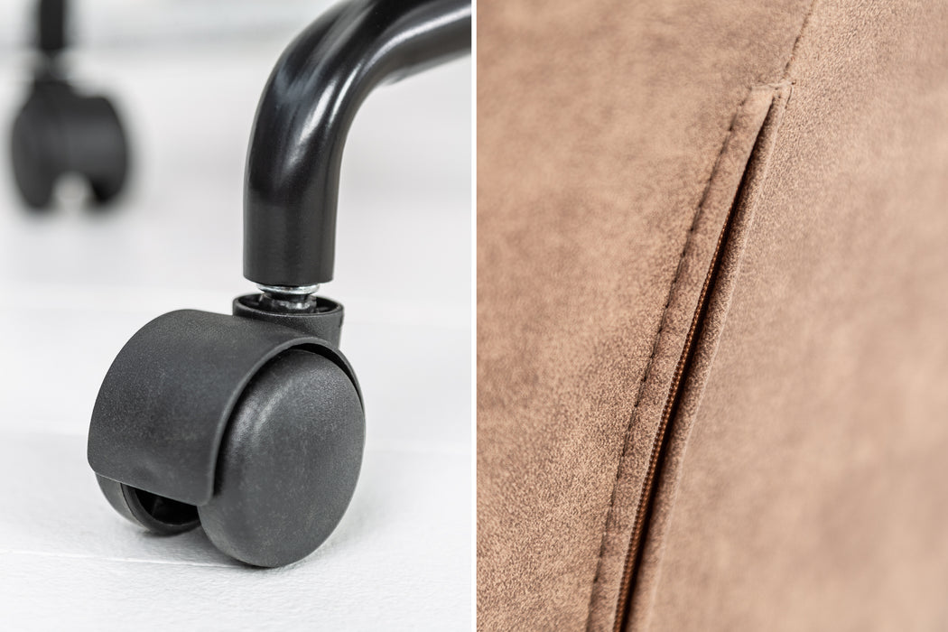Bürostuhl Milan Armlehne taupe vintage