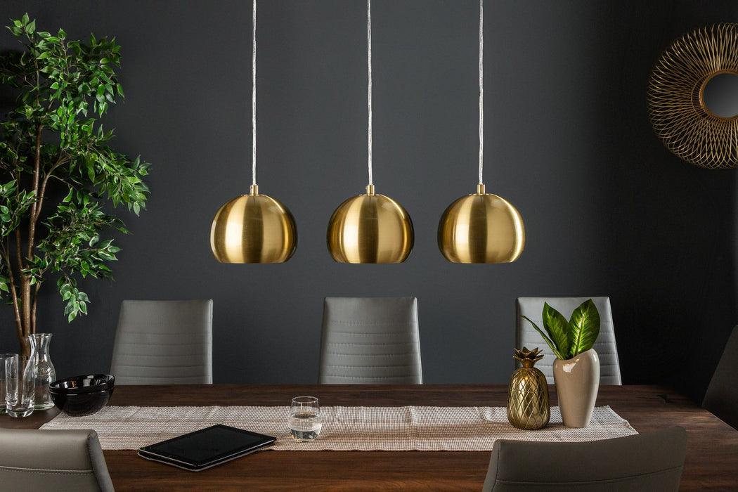 Hängeleuchte Goldball 3er