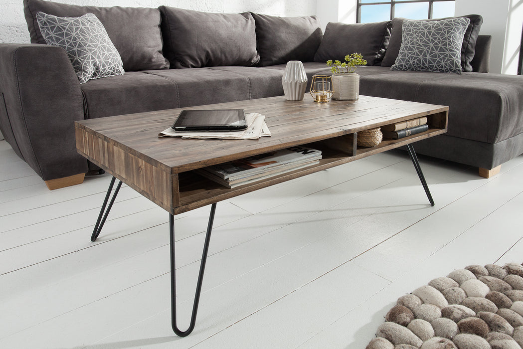 Couchtisch Val Ferret 110cm grau Akazie