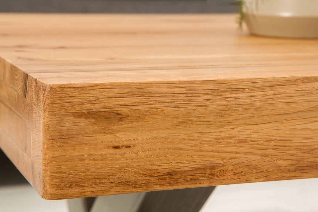 Couchtisch Lötschtal 110cm Wildeiche 60mm