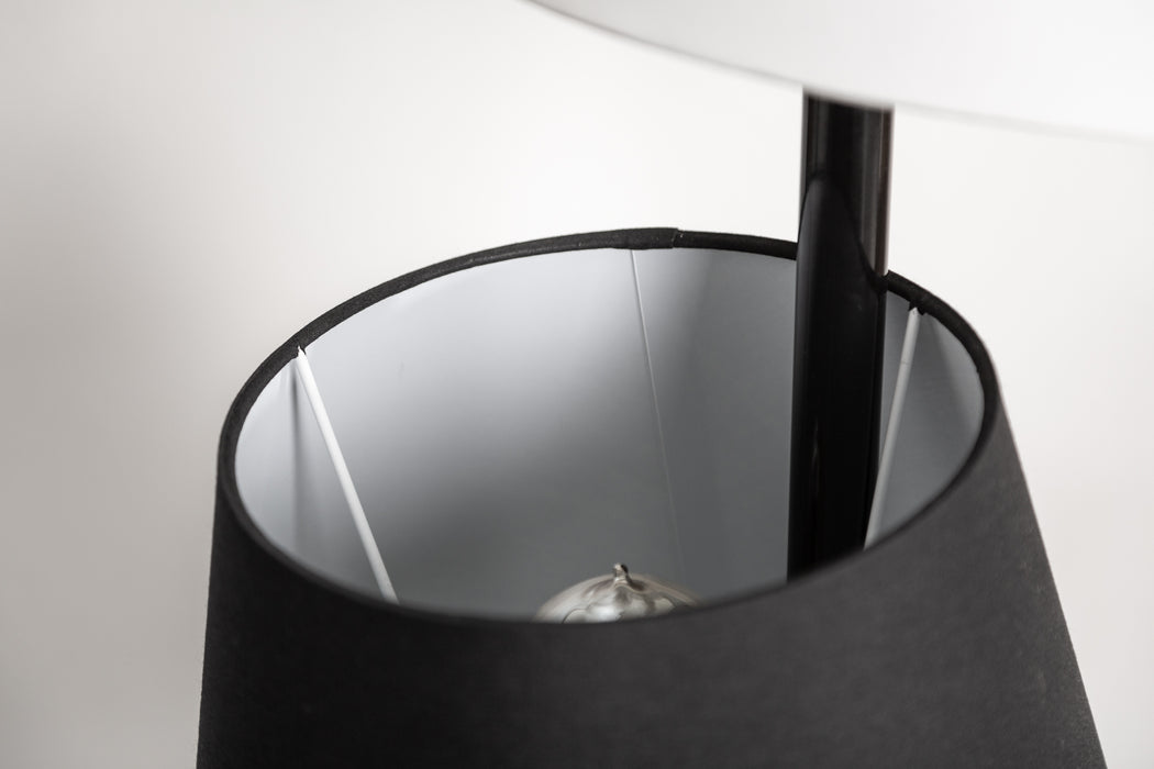 Stehleuchte Elegant 163cm schwarz grau