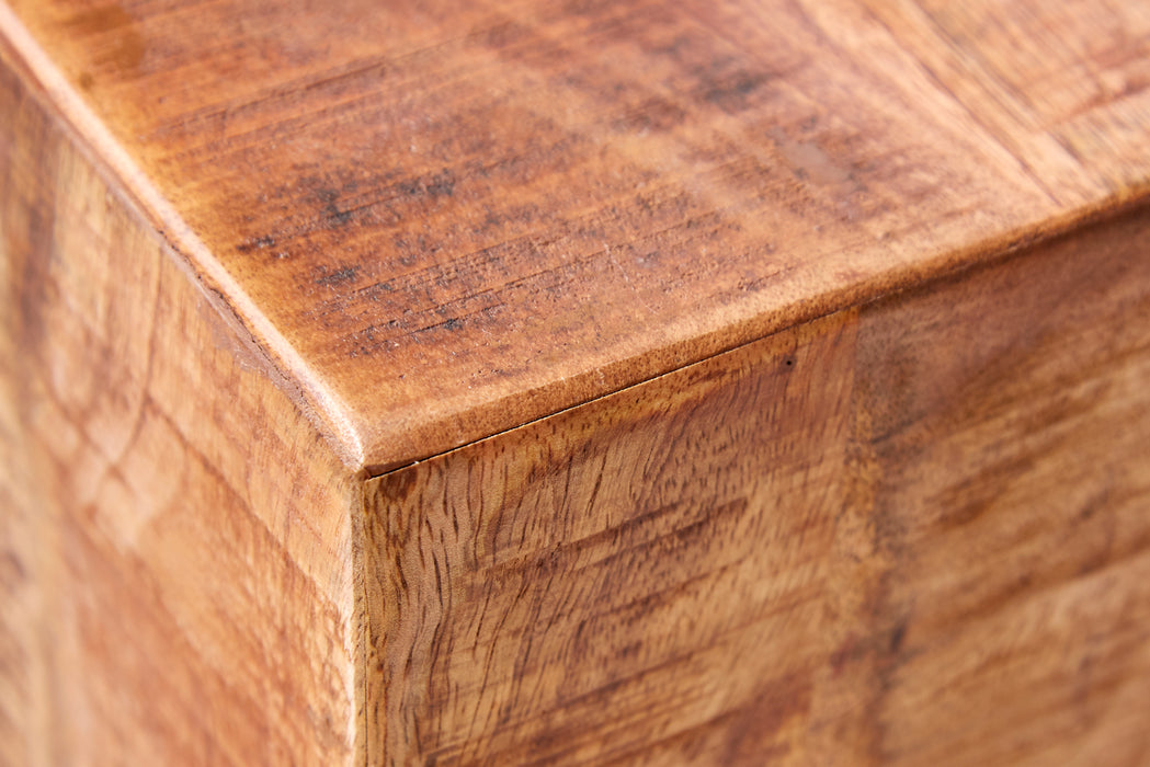 Hocker Mill 40cm natur Mango Rollen