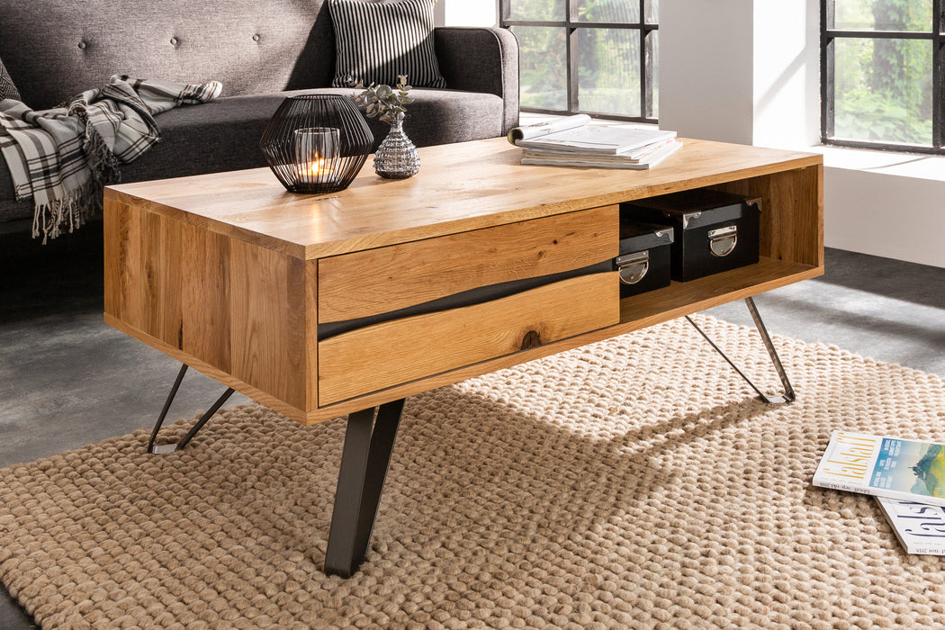Couchtisch Engadin 110cm Wildeiche