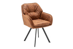 Stuhl Recliner hellbraun Armlehne drehbar