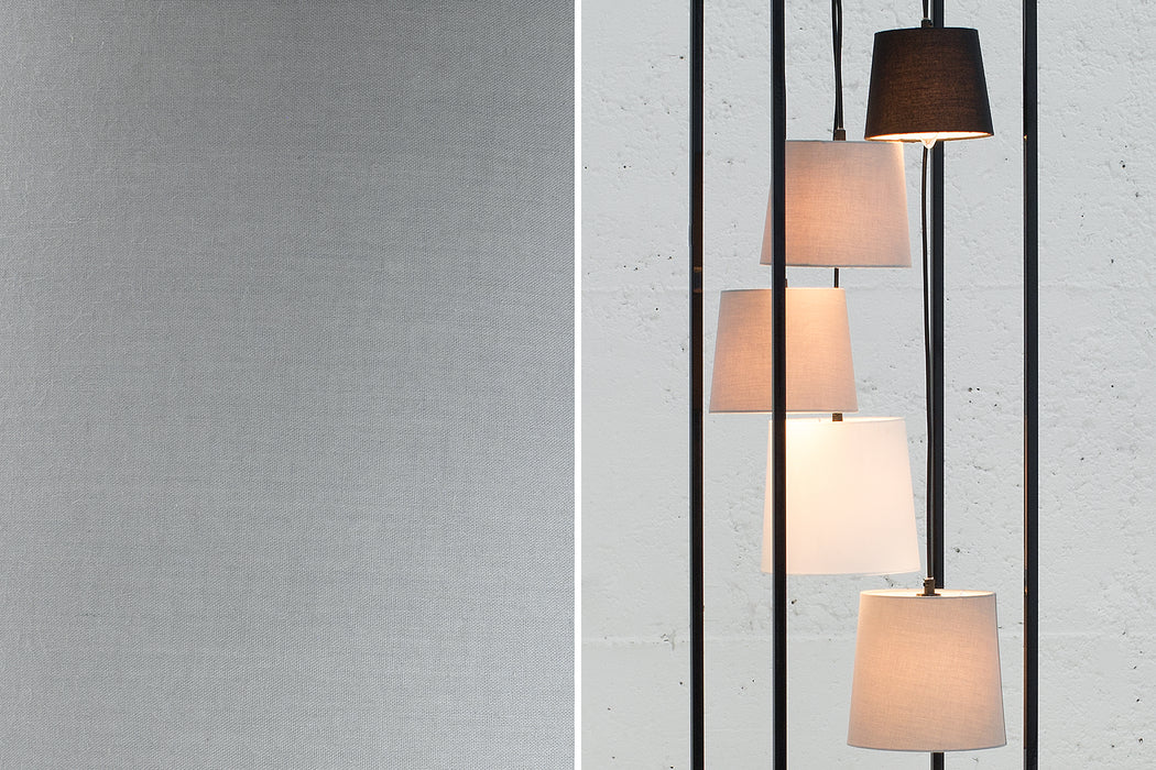 Stehleuchte Elegant 180cm schwarz grau