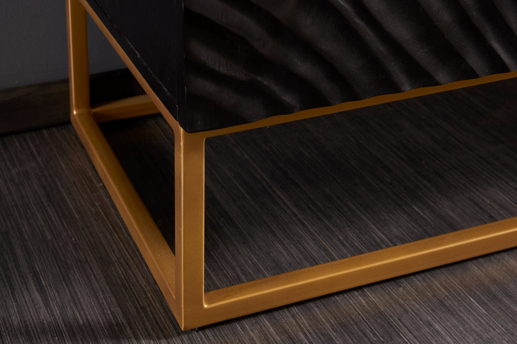 Highboard Fossil 120cm Mango schwarz