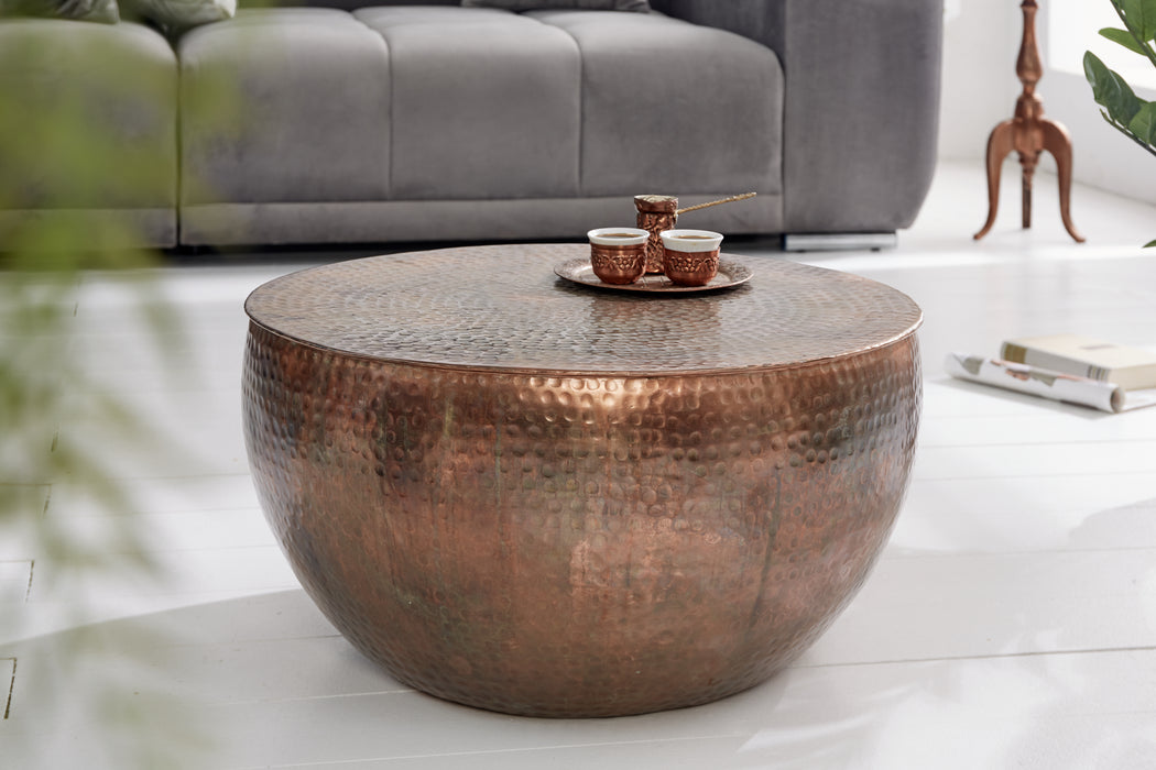 Couchtisch Eastward II 60cm kupfer geflammt