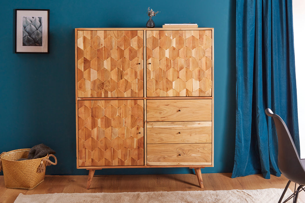 Highboard Hive 140cm Akazie