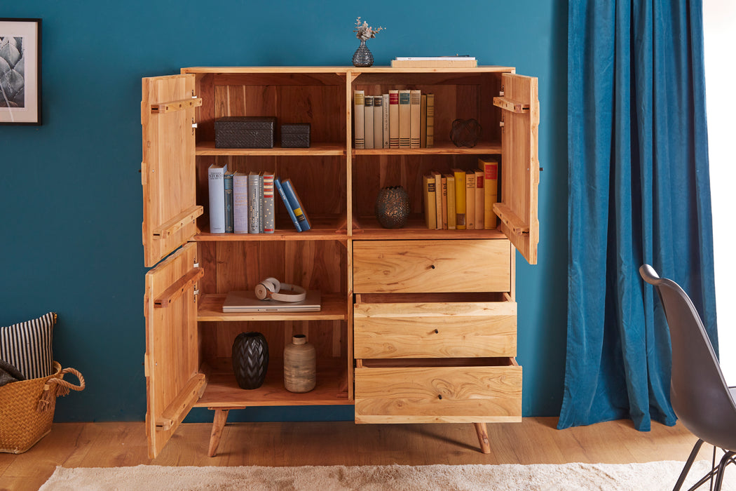 Highboard Hive 140cm Akazie