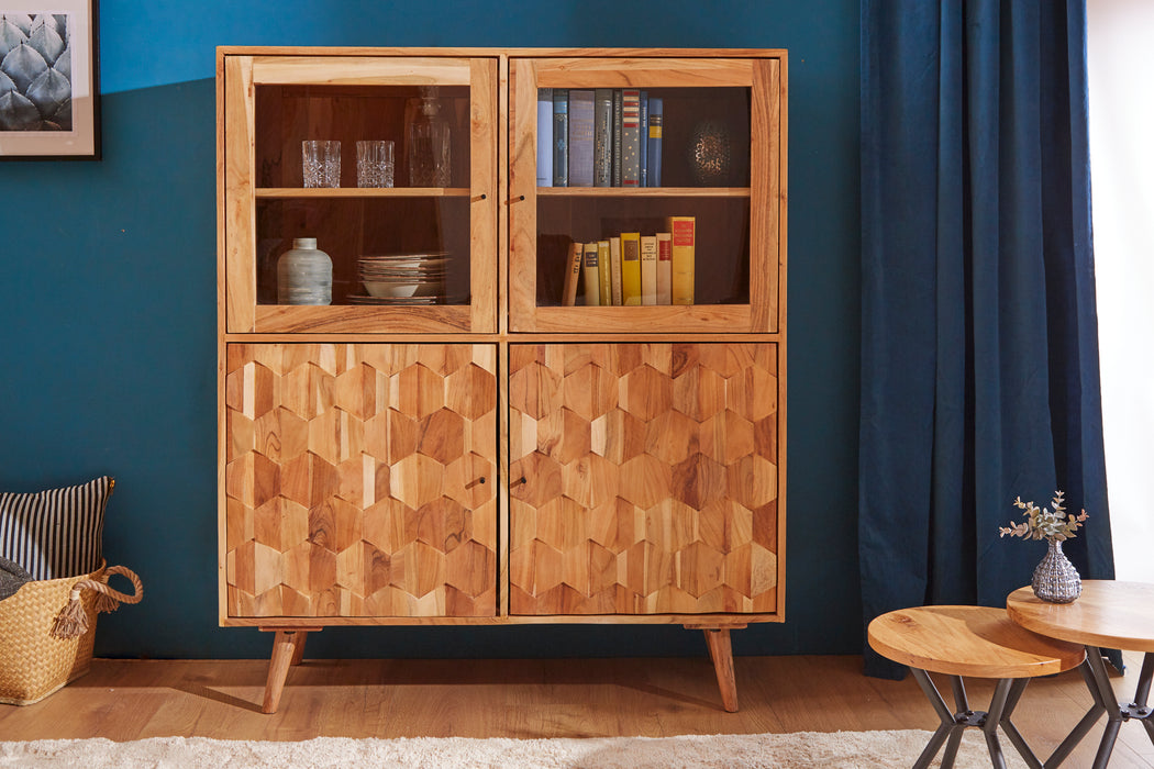 Vitrine Monte Rosa 140cm Akazie