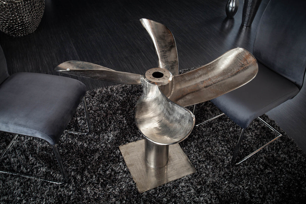 Esstisch Tide 94cm Silber Gestell
