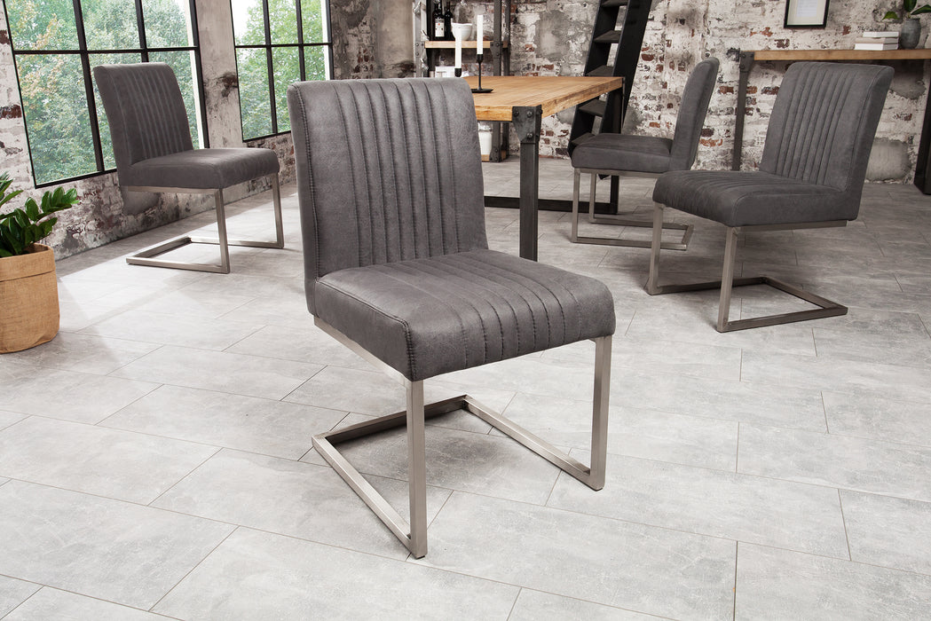 Freischwinger Grand Hudson Vintage Grau