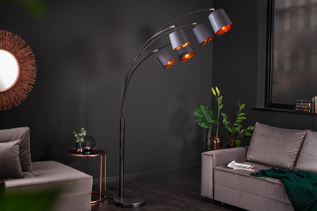 Stehleuchte Elegant schwarz gold